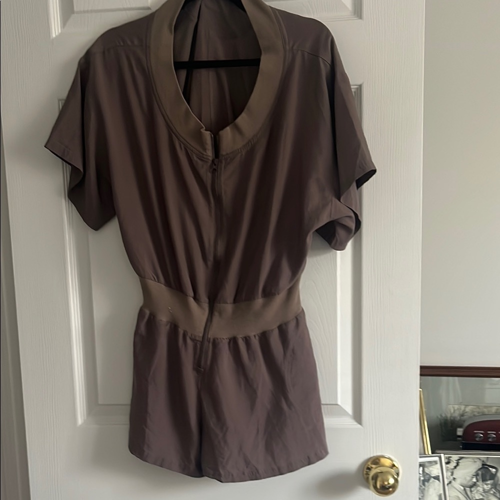 Stella - Adidas Taupe Short Sleeve Romper